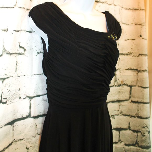 EUC! Beautiful Dress Barn, swirled bodice with jeweled embellishment, sz 6 - Picture 5 of 8